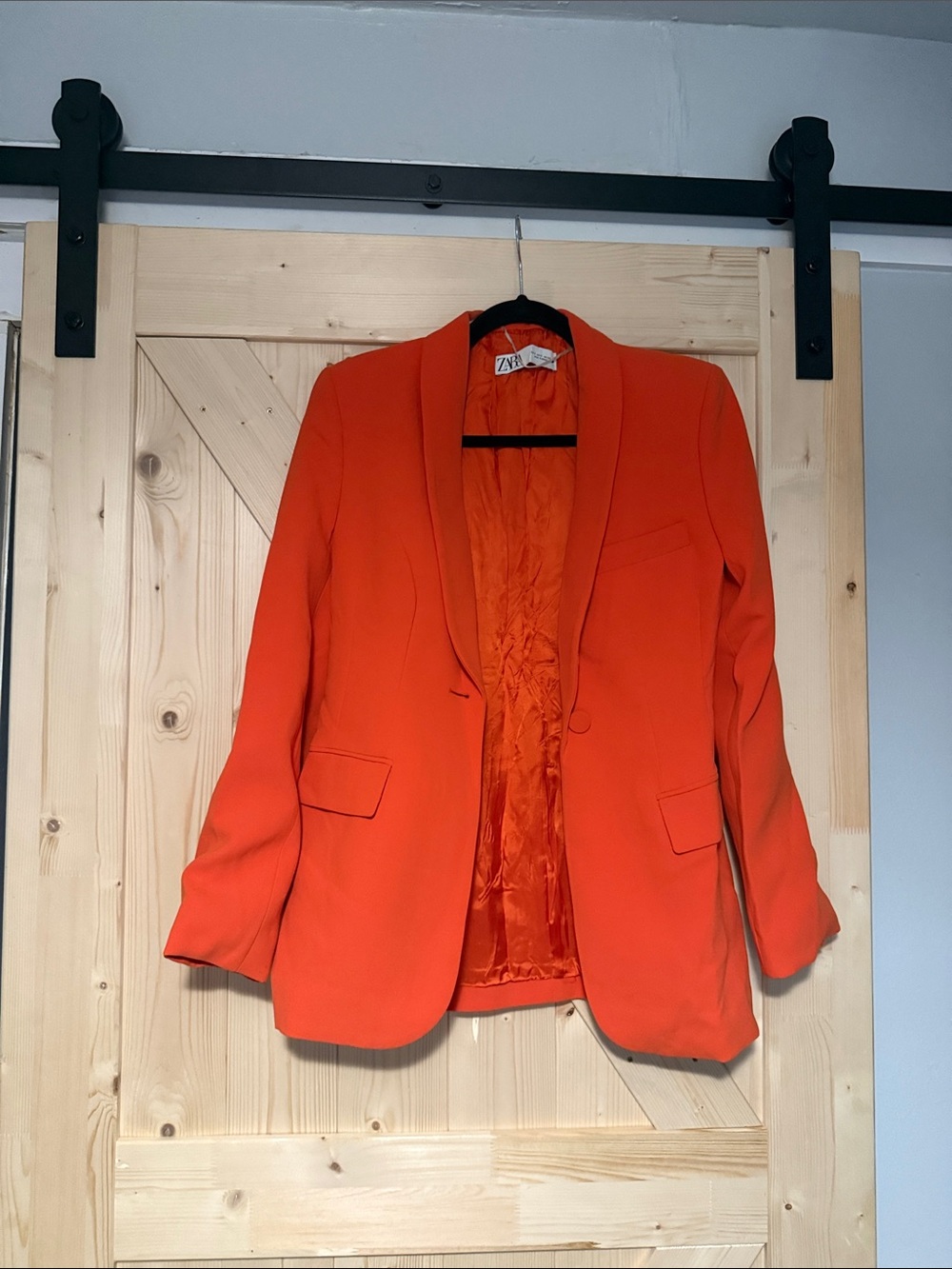 Zara Orange Women's Tailored Blazer
